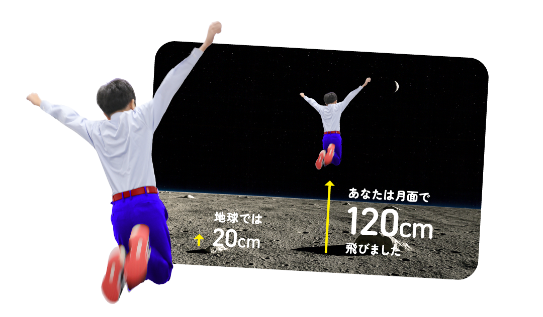 月でジャンプ
